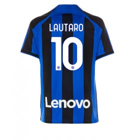 Herren Fußballbekleidung Inter Milan Lautaro Martinez #10 Heimtrikot 2022-23 Kurzarm